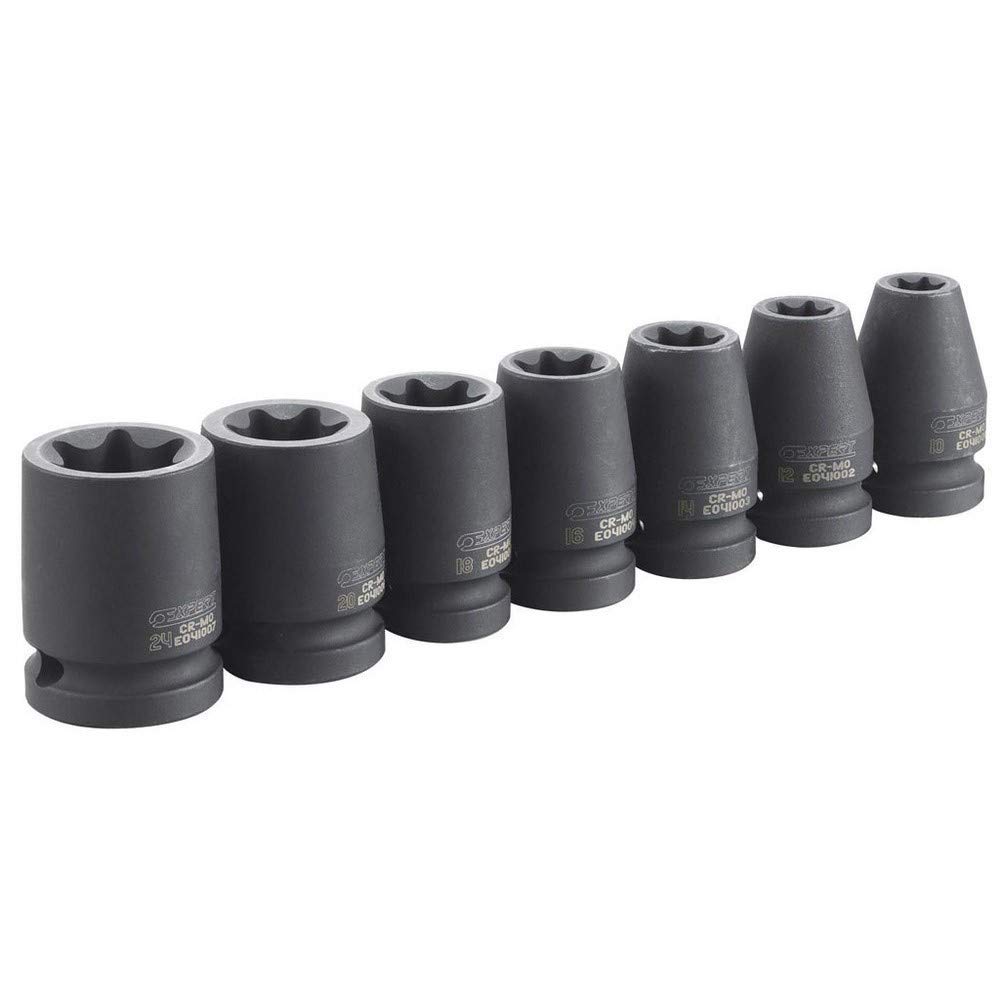 'Expert e041605 - Set of 7 Glasses Impact 1/2 Torx, Variety pack