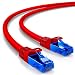 Produktbild deleyCON 0,25m CAT.6 Ethernet Gigabit Lan Netzwerkkabel RJ45 CAT6 Kabel Patchkabel U/UTP Kompatibel zu CAT.5 CAT.5e CAT.6a Cat.7 - Rot