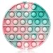 Bdwing Push And Pop Bubble Sensory Fidget Toy Colorati , Antistress Giocattolo Sensoriale per Autismo ADHD ADD Bisogno Speciale Anti-Ansia (Pinkgreen-Round)