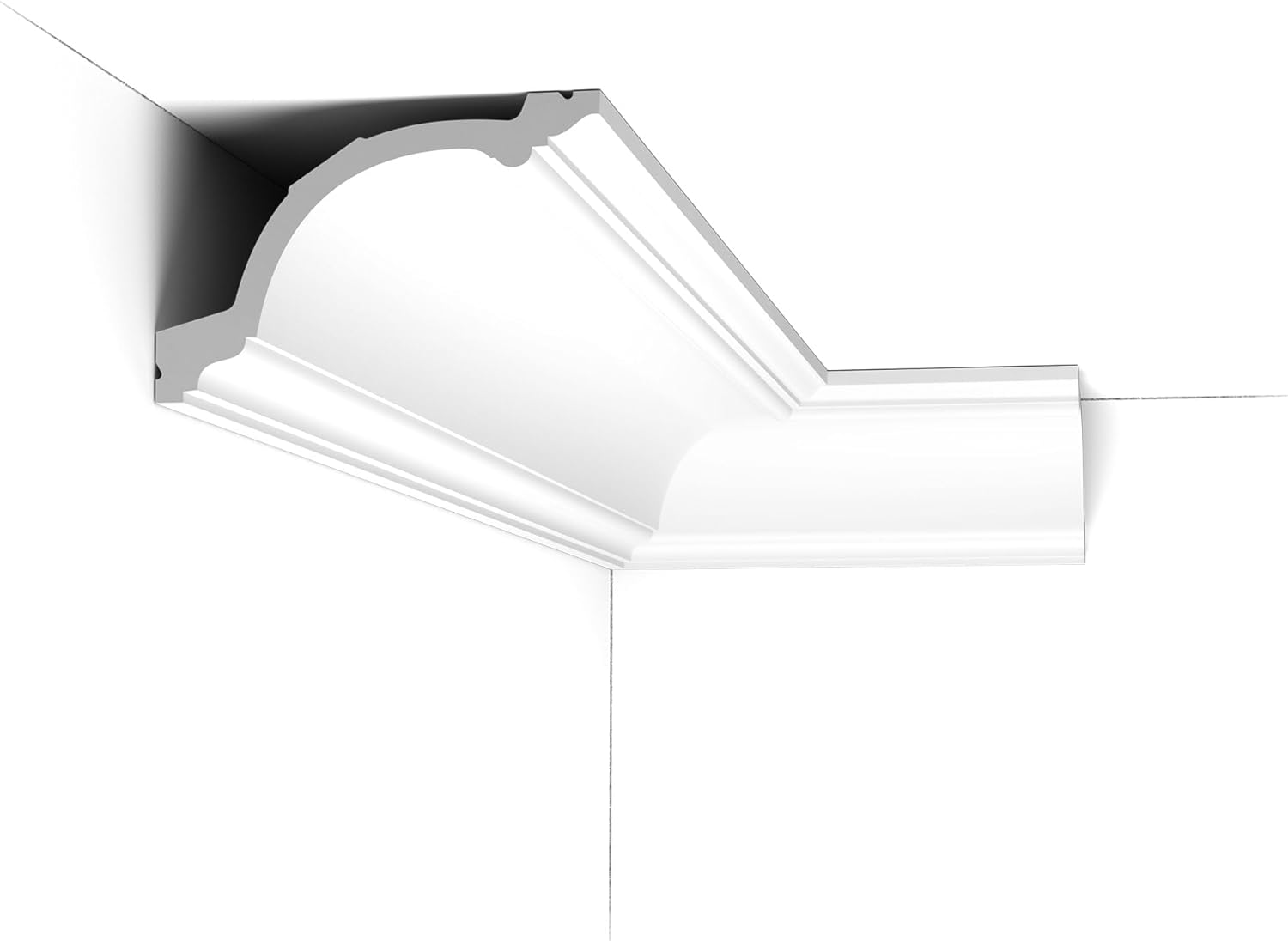 Orac Decor C217 | Purotouch High Density Polyurethane Crown Moulding | Primed White | 7-1/4in Face x 78in Long