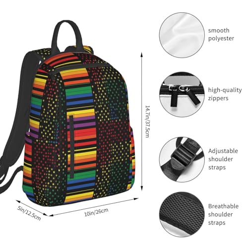 Travel Backpack Bookbag Satchel, Stylish and Functional Daypacks, Us Rainbow Love Lgbt Pride Black American Flag Daypack Rucksack4