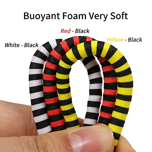 Greatfishing 9Pcs 4.6Mm - 5Mm Eva Faom Stick Parachute Foam Post Dry Fly Tying Material Cylinders Foam Strip Carp Fishing Rig Tackle #TOP6