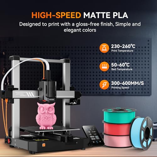 Image of TECBEARS Black Matte PLA Filament for High Speed 50-600mm /s Printing | inch1KG PLA, Smooth Extrusion, Tangle Free, Vacuum Sealed, 1.75MM Filament ±0.02mm Accuracy Compatible with Most FDM Printers inch