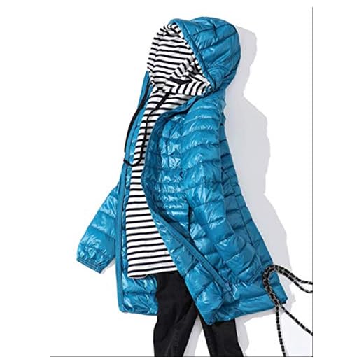 CHZDSB dunjacka 7XL vinter kvinna vadderad lång huva jacka vit dunkappa dam ultralätt smala fasta jackor rock bärbar S 6XL blå