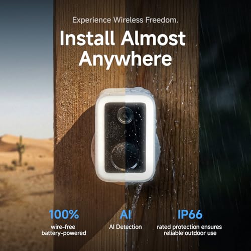 Image of VSTARCAM 2K Security Cameras Wireless Outdoor, No-Drill Magnetic & Adhesive Mount, Free Cloud & 128GB SD Storage, WiFi 6 2.4 /5G, Motion Alerts, 6-Month Battery, Color Night Vision, IP66,2-Way Talk