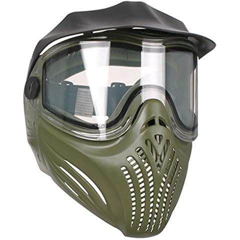 Empire Erwachsene Helix Thermo-Bildschirmmaske Oliv Paintball-Maske, grün, One Size Cover