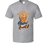 Mrs Doubtfire Retro Movie Caricature T Shirt 3XL Black