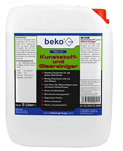 beko TecLine Kunststoff- und Glasreiniger Kanister 5L 299 35 5000
