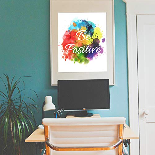 9 Pieces Inspirational Poster Art Colorful Abstract Paint Unframed Inspirational Posters For Home Office Watercolor Canvas Print Decoration #TOP2