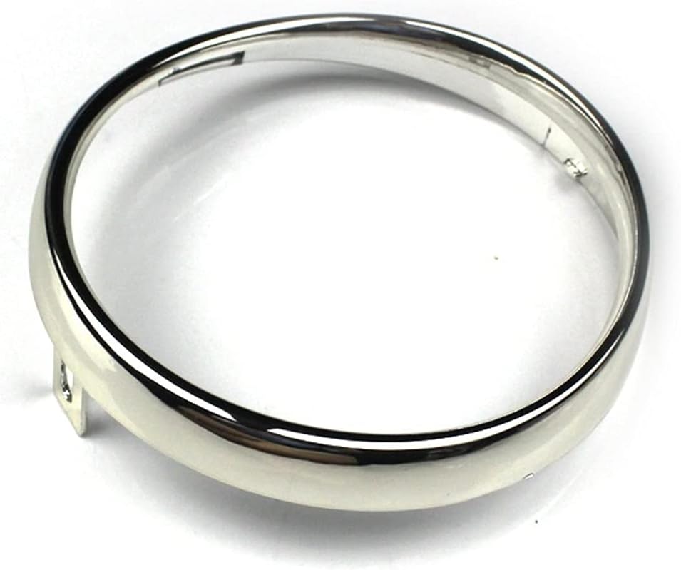 Motorcycle Accessories For Honda Giorno AF24 Motorcycle Chrome Headlight Ring Headlamp Cover (Color : Chrome)