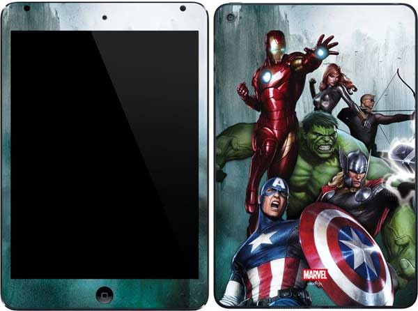 Skinit Decal Tablet Skin Compatible with iPad mini 4 - Officially Licensed Marvel Avengers Assemble Design