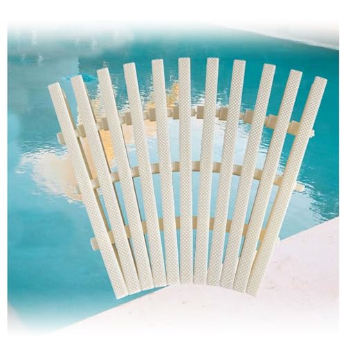 Cubierta de Drenaje para Piscina Interior y Exterior, Tira de Rejilla de plástico ABS para un Drenaje eficiente y protección contra desbordamientos, 30 x 100 cm, Juego de 8, solución durader