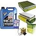 Produktbild QR-PARTS 69373870 Filter Set Inspektionspaket 5 Liter Motoröl Longtime High Tech 5W-30 MANN-FILTER Innenraumfilter Luftfilter Ölfilter