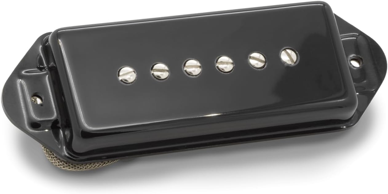 Seymour Duncan Antiquity P90 Dog Ear - Bridge - Black Unaged Retrospec’d - Electric Guitar Pickup