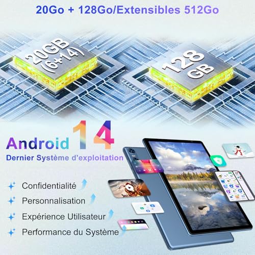 Tablette 10 pouces Android pour travailler à distance sans ralentissement - 3