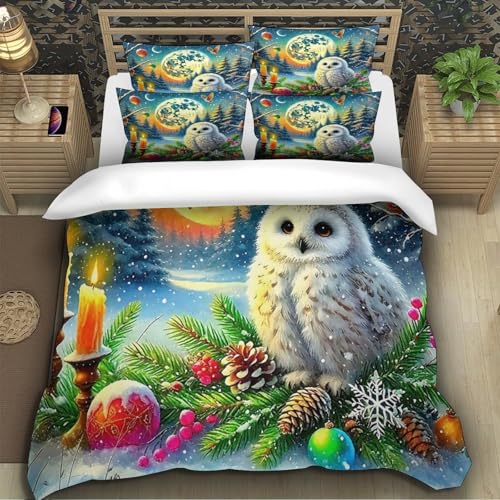 Linge de lit lune 3D en microfibre douce pour lit 260x220cm