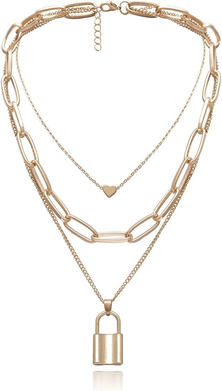 Jewellery for women Lock and Heart Pendant Necklace for Women & Girls