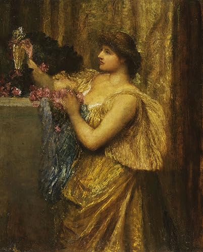 Tableau Portrait de Marie George Watts - Impression d'Art Mural Vintage pour Chambre 60x90cm