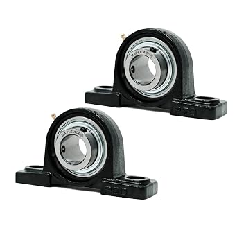 MAPLE ACE UCP210 Pillow Block Bearing 50mm Bore, 2-Bolt, Self-Aligning, R3 Triple Lip Seal, Heavy Duty Qty 2