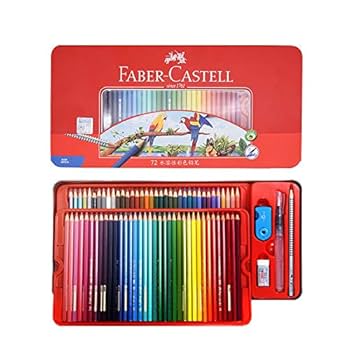 新品未使用フキサチーフ2缶擦筆6本付　72色 木箱ファーバーカステル パステル 新品未使用フキサチーフ2缶擦筆6本付 72色 木箱ファーバー