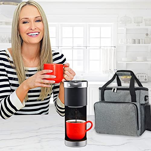 Sac de cafetière étanche avec poches de rangement pour machine à café nomade - 5