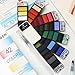 MEEDEN Travel Watercolor Paint Set: Portable 42 Assorted Water Colors Paint Kit with 4 Brushes