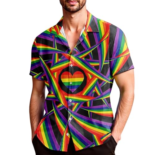 Chemise d'été LGBTQ tie dye idéale pour vos festivals et soirées funky