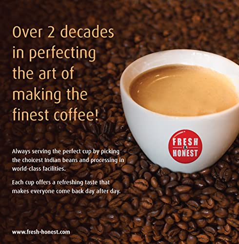 Image of Fresh & Honest GOLD | Roasted Coffee Beans | 25years Anniversary Pack | Arabica Robusta Blend | 1Kilo (Pack of 3)