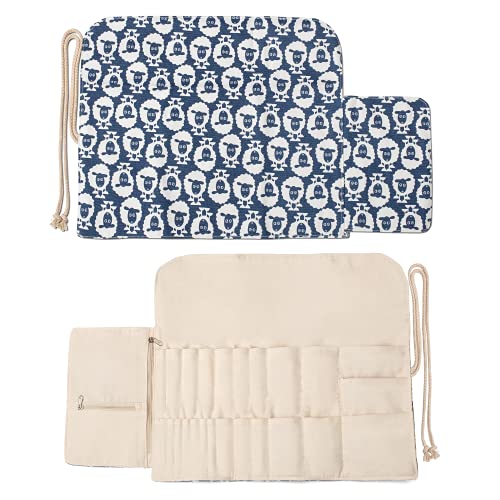 image for Teamoy Knitting Needles Holder Case(up to 11 Inches), Rolling Organize