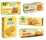 Gullón Zero Zuckerfrei Keks – 5-Sorten-Assortiment: Maria, Tostada, Digestive, Faser & Hafer-Crocant – ohne Zuckerzusatz, ballaststoffreich – Mixpackung