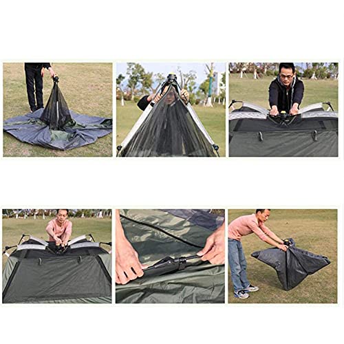 Tente camping double couche imperméable abri extérieur