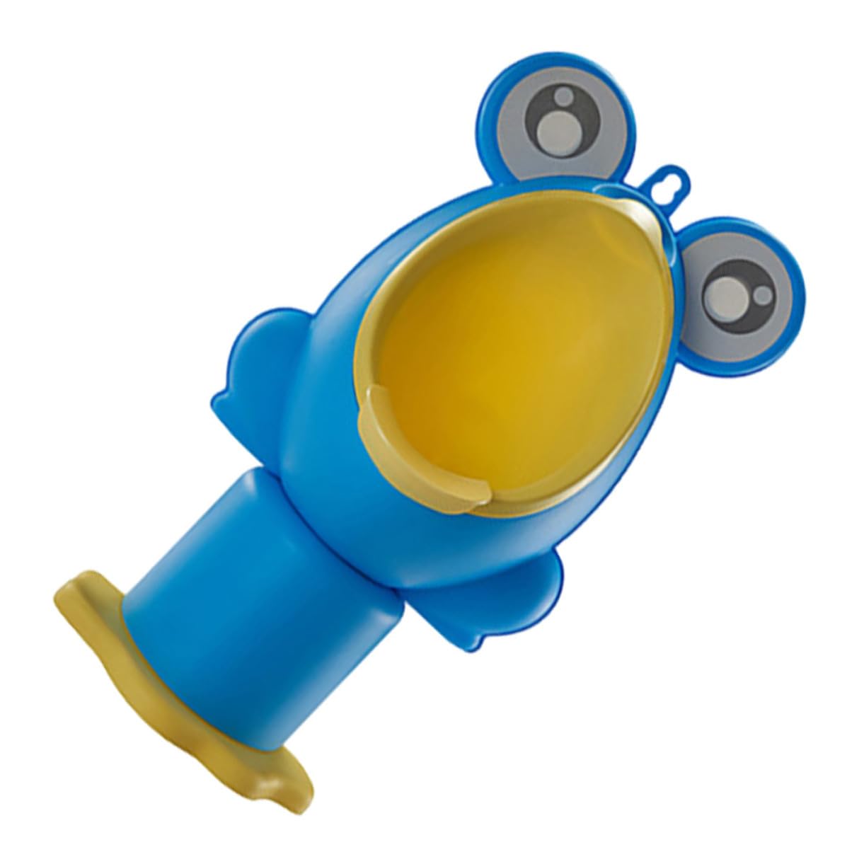 Orinal para bebés varones con forma de rana azul para el baño de casa