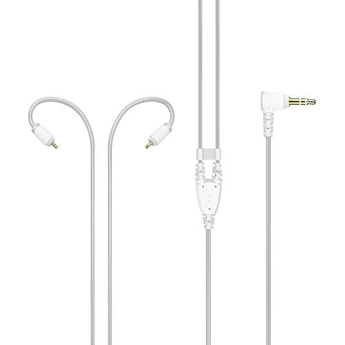 Miniatura 8 de MEE audio Cable estéreo corto de repuesto para monitores intrauditivos M6 PRO, M6 VR y MX PRO Series (transparenteblanco)