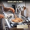 STEHEMO Titanium Hammered Pan Pro, 2026 New Multifunctional Ultra-Durable Scratch-Resistant Non Stick, Even Heating for Cooking with All Cooktops,No lid,11.81in #3