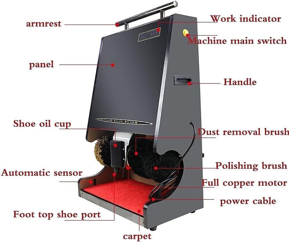 Automatic Shoe Polisher Sole Cleaner, Shoe Polish Machine, Home Highend Luxury Shoe Polisher Electric Shoe Polishing Machine Clean