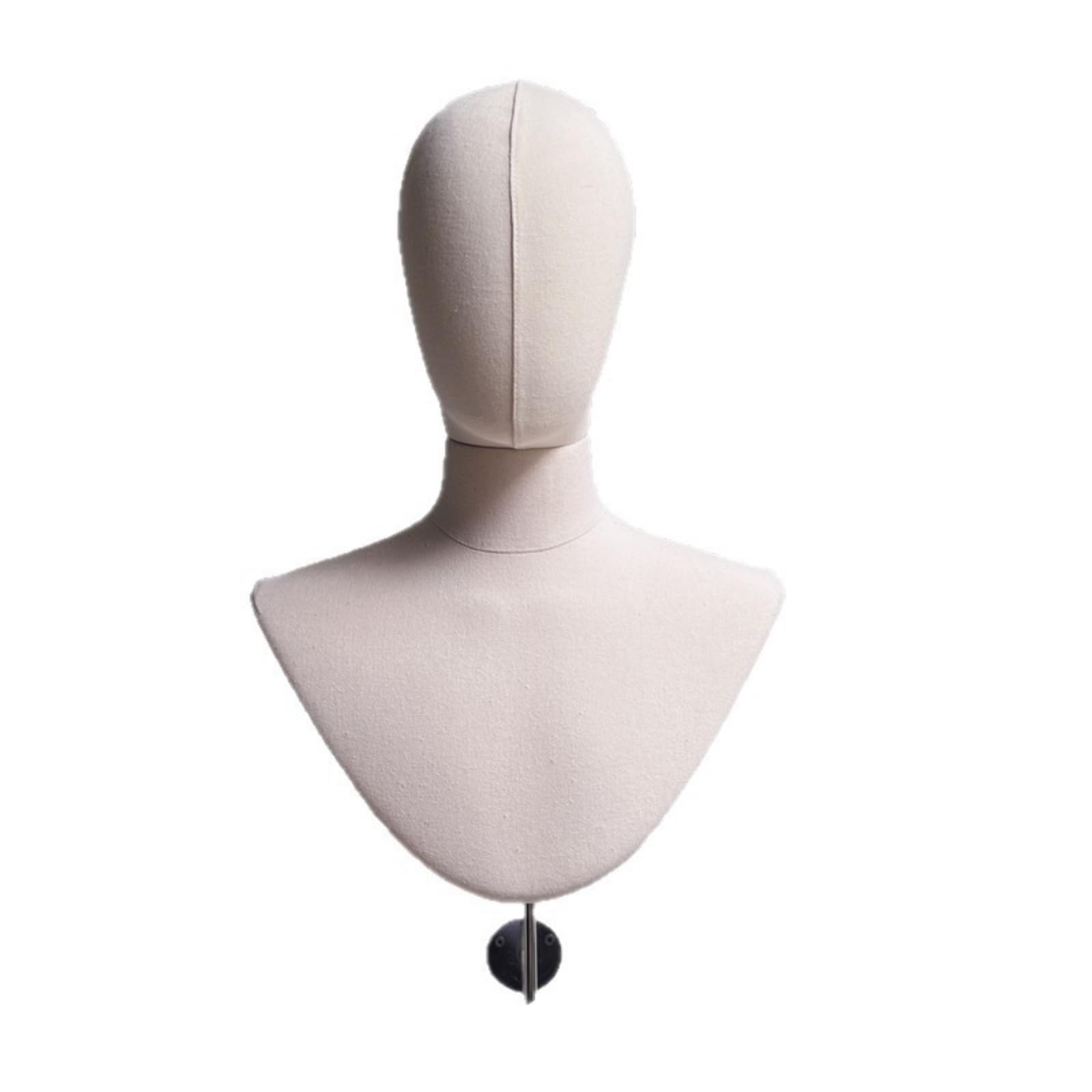 Soporte de Exhibición de Pared Cabeza de Maniquí Busto de Pared Gancho Metálico Manera de Tela Base Compacta y Estable , Style to 1