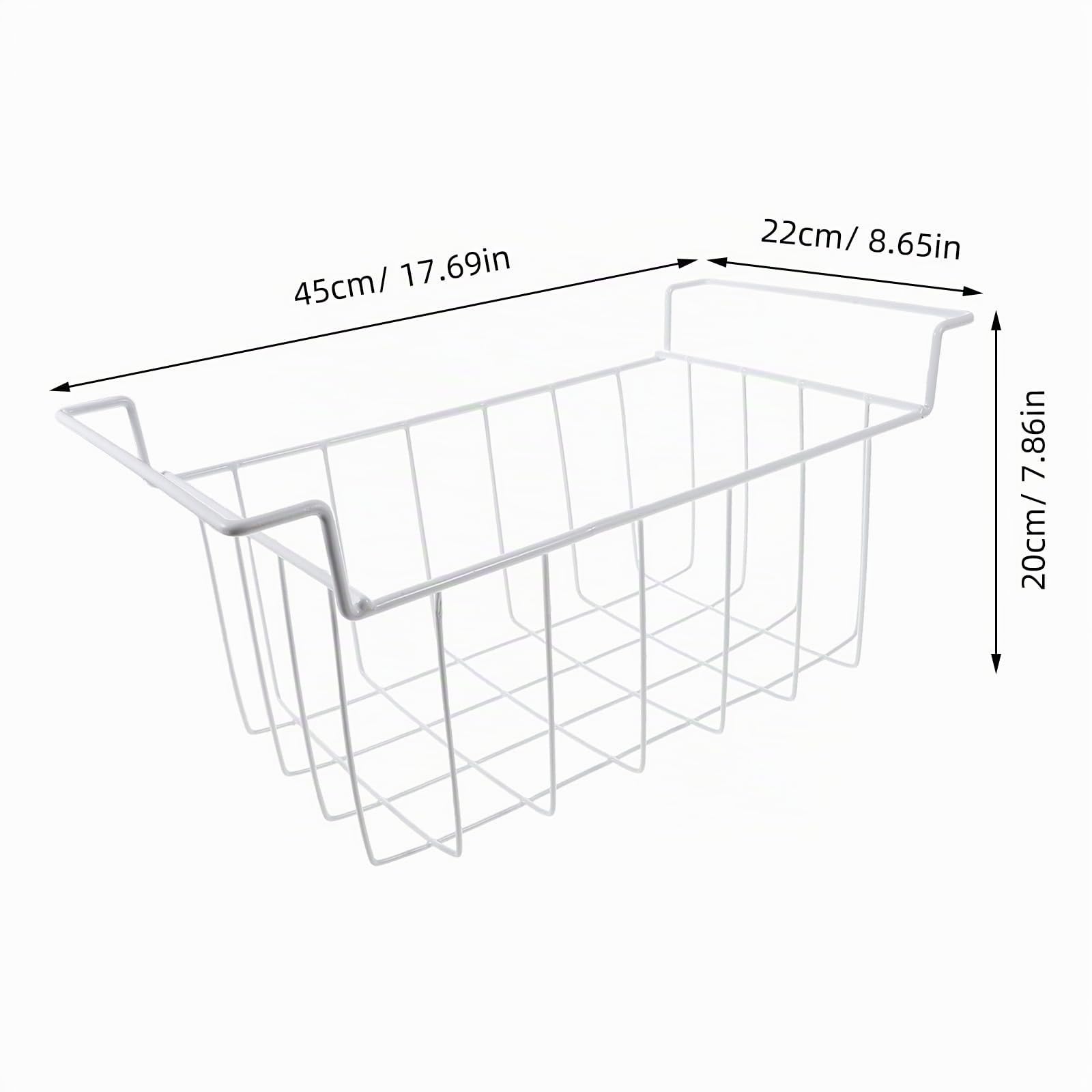 ABOOFAN Organizador De Congelador Cesta Colgante Ajustable para Congeladores Verticales Y Horizontales Estante De Alambre Transpirable con Separadores para Optimizar Espacio De Almacenamiento