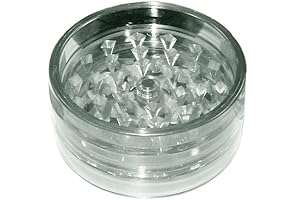 Rubix Cube Grinder, Kitchen Spice Grinder Acrylic 2pc with Magnet Clear Color