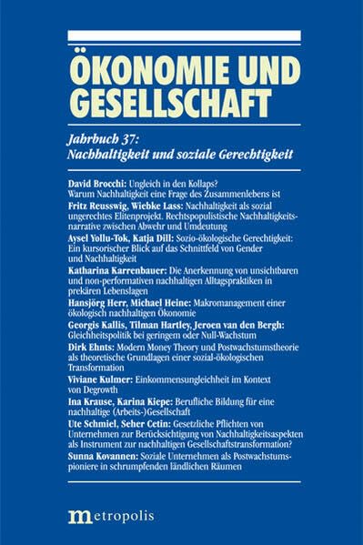 Ökonomie und Gesellschaft / Nachhaltigkeit und soziale Gerechtigkeit