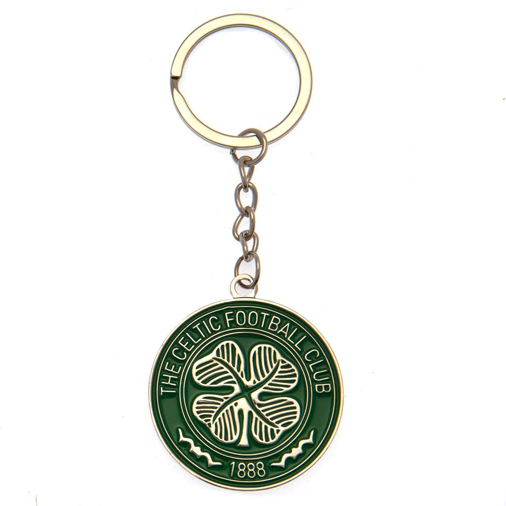 Celtic F.C. Antique Green Crest Keychain, Green, One Size