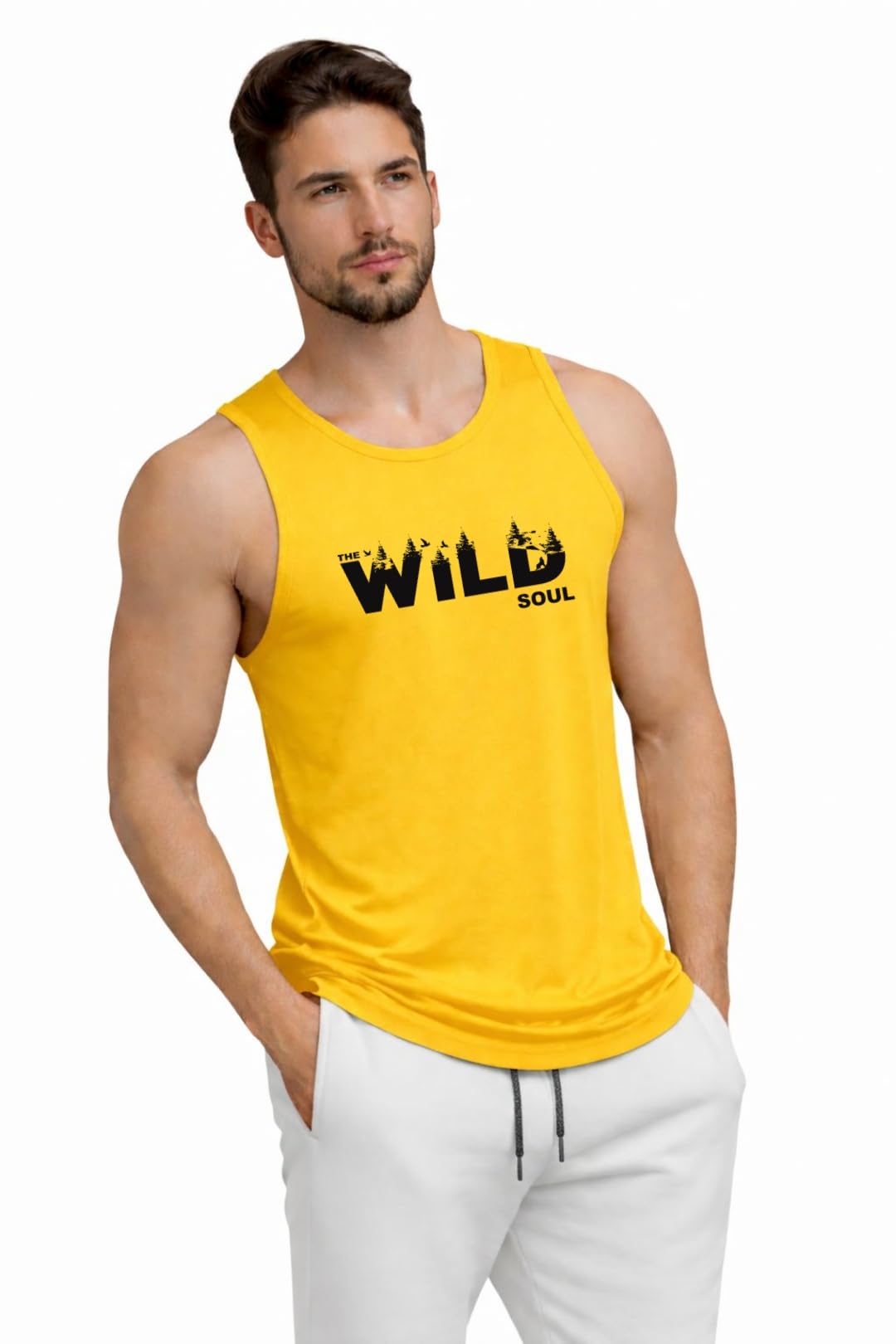 qua Men's Gym Vest Sando | Breathable Lightweight Tank Top for Workout, Training for Comfortable Fit-picture-19