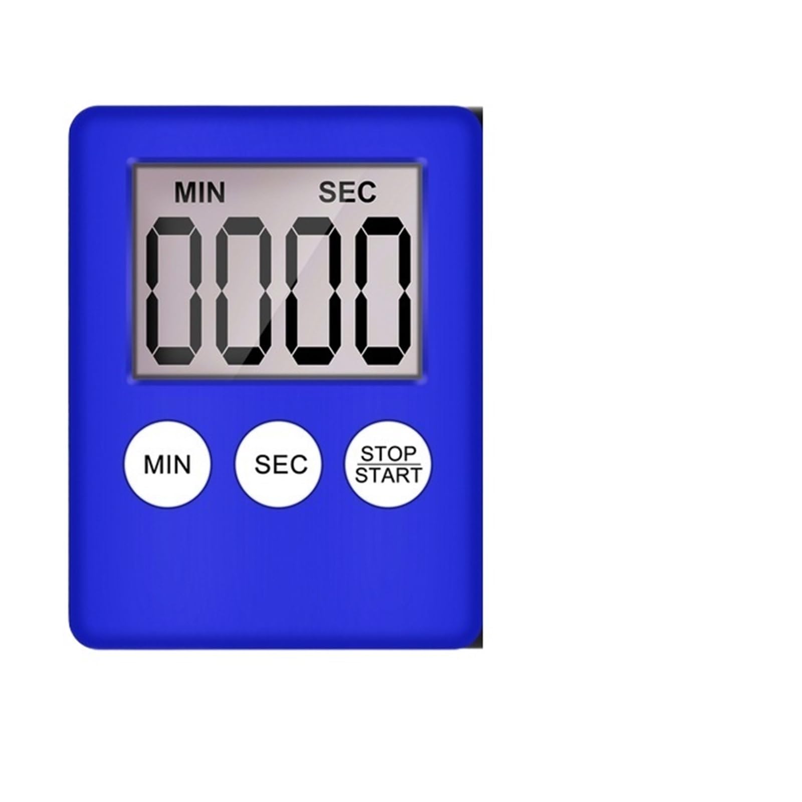 Led Kitchen Timer Magnetic Adsorption Countdown Stopwatch Cooking Learning Electronic LCD Small Alarm Clock Reliable Efficient(Blue)