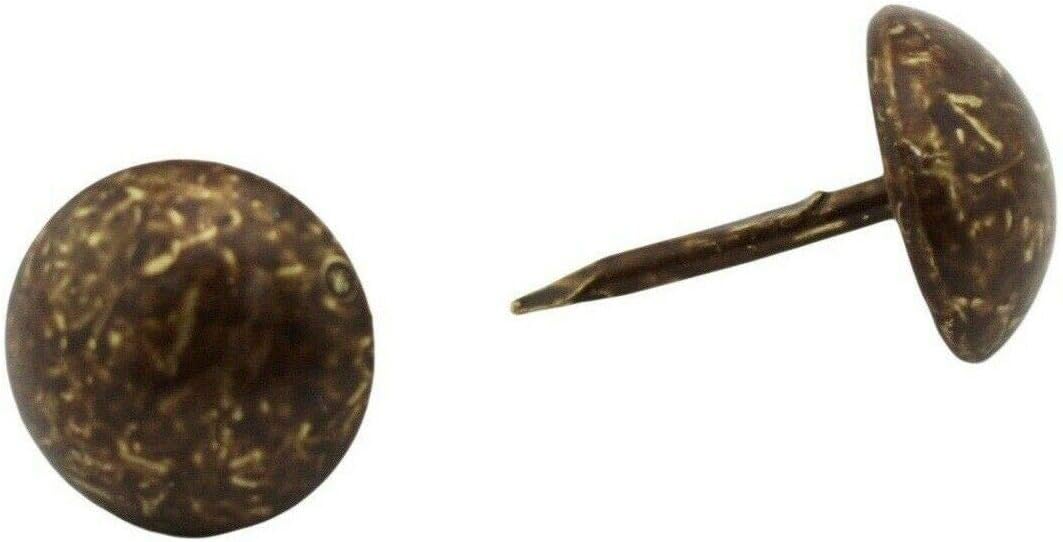 C.S. Osborne 50 Pcs 1" Dia. Natural Decorative Nail #7256-N Upholstery Tacks