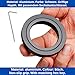 T2 Adapter Ring – 1 Set, aus Aluminium, Schwarz, kompatibel mit Canon EOS DSLR Kamera mit EF, EF-S Bajonett, T-Mount Adapterring