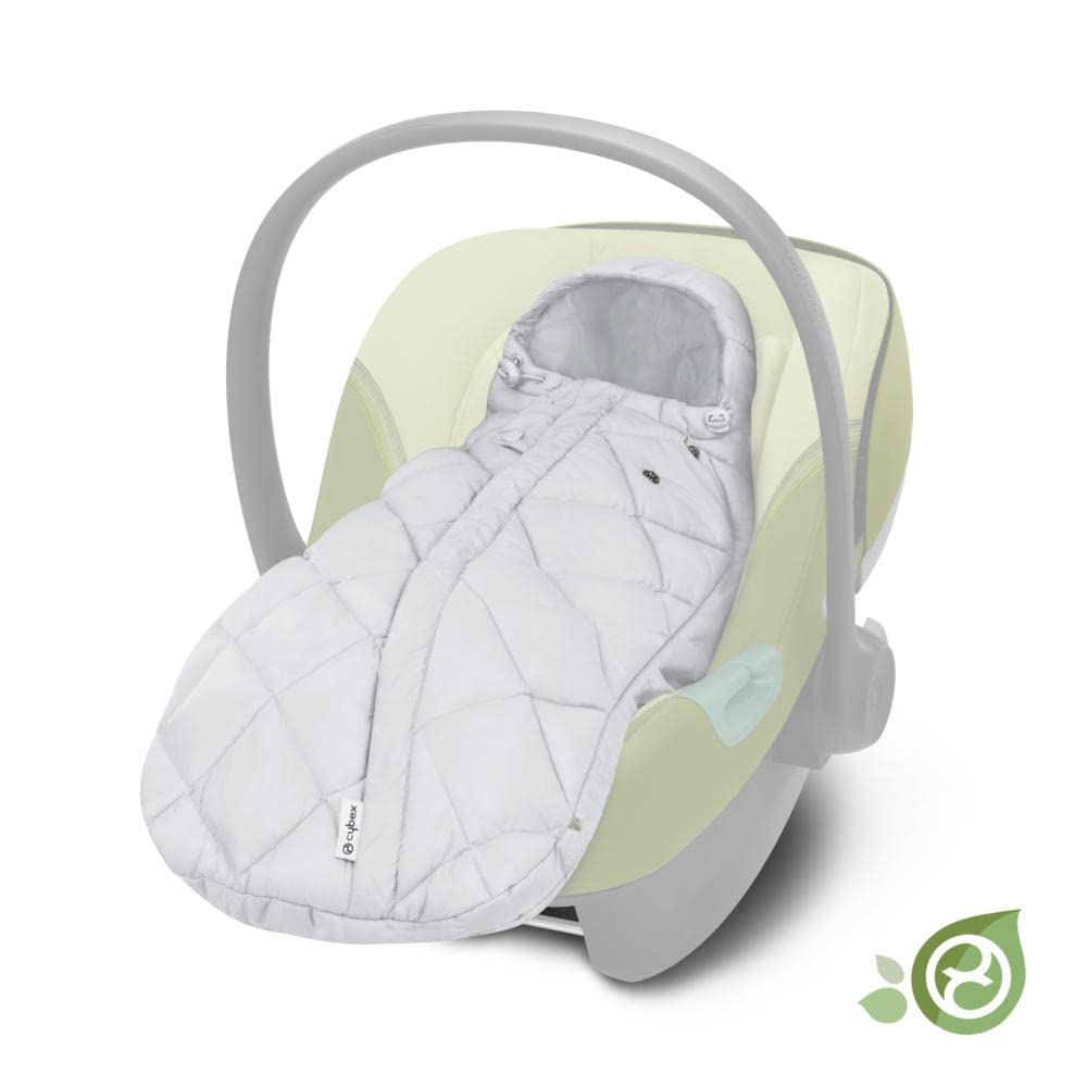 CYBEX Gold Fußsack Snøgga Mini 2, Für Babyschalen, Ab Geburt bis ca. 24 Monate, TOG 4, Lava Grey (Grau)