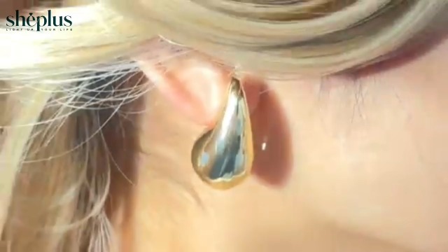 Pendientes De Aro De 13 Mm Chapados En Oro De 14 Quilates Con Piedra De Nacimiento Estilo Zafiro De Septiembre De Asos Design