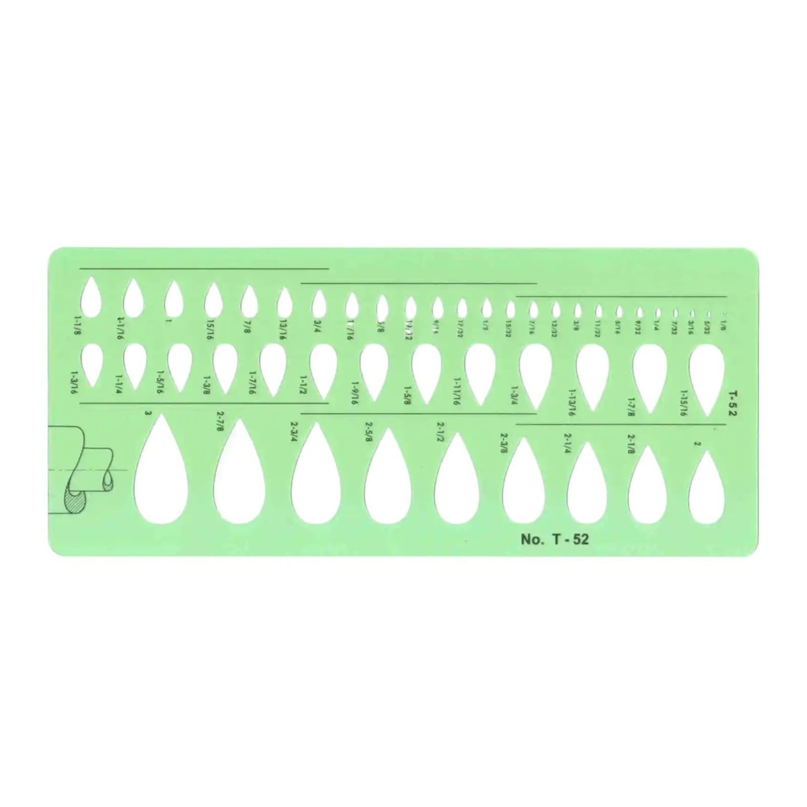 Ruler for Diamond Painting Jewelry Design Template Diamond Gemstone Drafting Ruler Kit Formwork Rulers Designer Tools Supplies(1pc T-52)