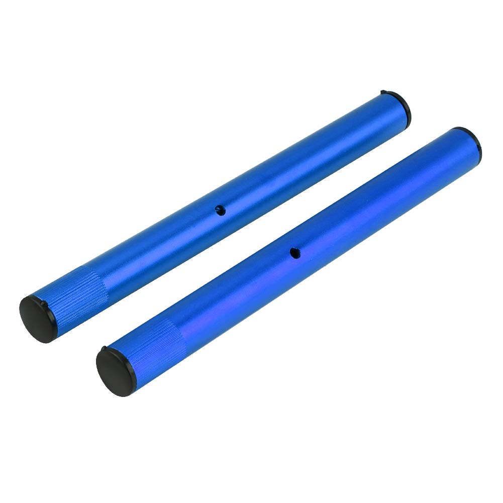 di manubrio regolabile CNC da 7/8" (22 mm) per moto, manubrio in alluminio ricavato dal pieno per pit bike e dirt bike da 125, manubrio rimovibile con regolazione (Blu)
