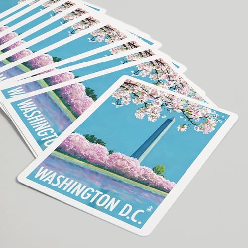 Lantern Press Washington DC, Baraja de 52 cartas Póker miniatura 5