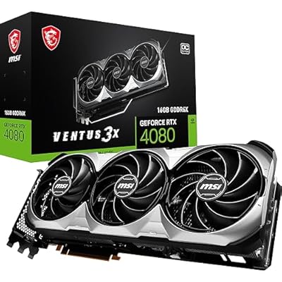 MSI GeForce RTX 4080 16GB Ventus 3X OC - Tarjeta gráfica 16GB DDR6X, 256 bits, 2550 MHz | Ya disponible en tu tienda friki favorita! En mundofriki.es!